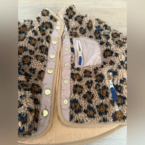Crewcuts J crew Leopard Print Kids Jacket Size XXS - Picture 2 of 6
